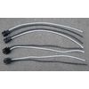 2 LOT Molex 2-Pin Black Wire Connectors plus wires 1 male/female locking 2 sets