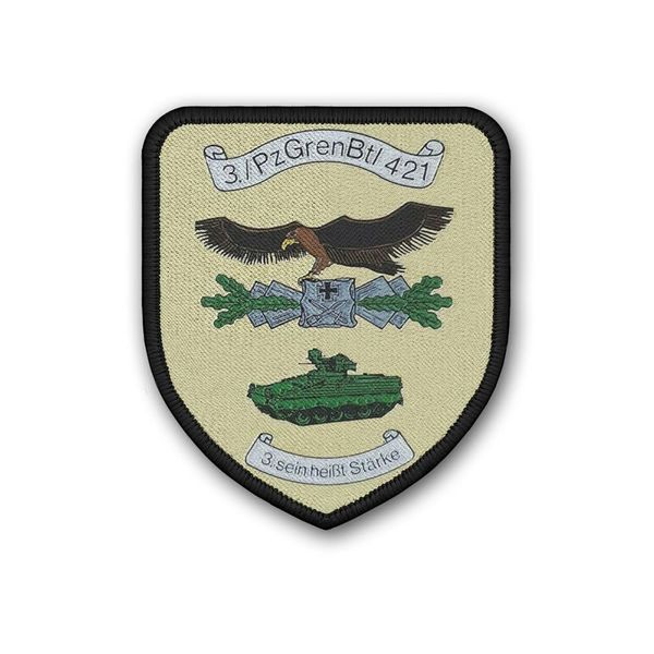 Copytec Patch 3 PzGrenBtl 421 Company Tank Grenadier Battalion German Army #38850