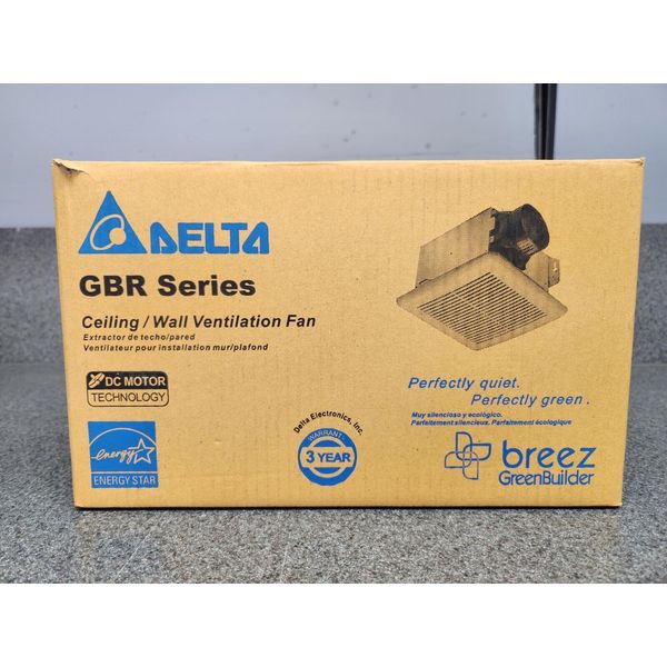 Delta GBR80 ceiling and wall ventilation fan 80cfm Single Speed