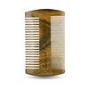 Sandalwood Beard Comb for Men - Handmade Beard & Mustache Comb - Premium Wooden Comb - Men's Comb with Fine & Wide Tooth - Small Pocket Size Wood Comb in PU Leather Case by Hunter Jack
