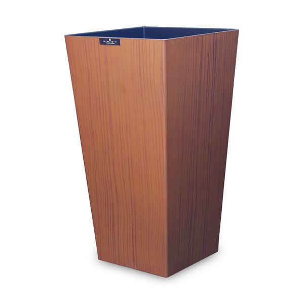 TATSU-CRAFT Wood Grain Painted Dust Box, Woodgrain, Large, Brown, Cherry, 3.5 gal (9.5 L), Trash Can Without Lid, Stylish, Wooden, Pail, Large, No Lid, Waste Bin, Corner, Slim, Wastebasket, Garbage Bin, Wood Grain, Woodgrain, Scandinavian Interior Goods, 