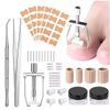 Ingrown Toenail Correction Patch Nail Lifter Clamp File Toe Treatment Tool Set