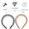 2 PCS Shark Tooth Hairband Plastic Headband Tooth Hair Hoop for Women Men Hair Accessory