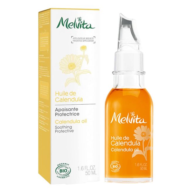 Melvita Bio Oil, Calendula Oil, 1.7 fl oz (50 ml), Organic Beauty Oil, Organic Cosmetics, Sensitive Skin, Prevents Rashes, Moisturizing, Full Body Care, Wobble Skin. *However, it does not mean that all people will not experience allergies or skin problems