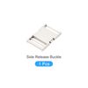 METALLIXITY Side Quick Release Buckle (3.8cm/1.5") 1Pcs, Metal Adjustable Buckles - for Backpack Strap, Silver Tone