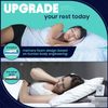 King Size Memory Foam Pillows - Pack of 2 - Adjustable Fill for Sleeping W/Extra