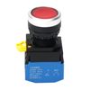 STARELO 22mm Momentary Push Button Switch 660V 10A Red Led Self-Reset 1NO 1NC.(Red)