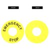 10Pcs Push Button Switch Emergency Stop Sign Durable Emergency Stop Ring, Durable Tools