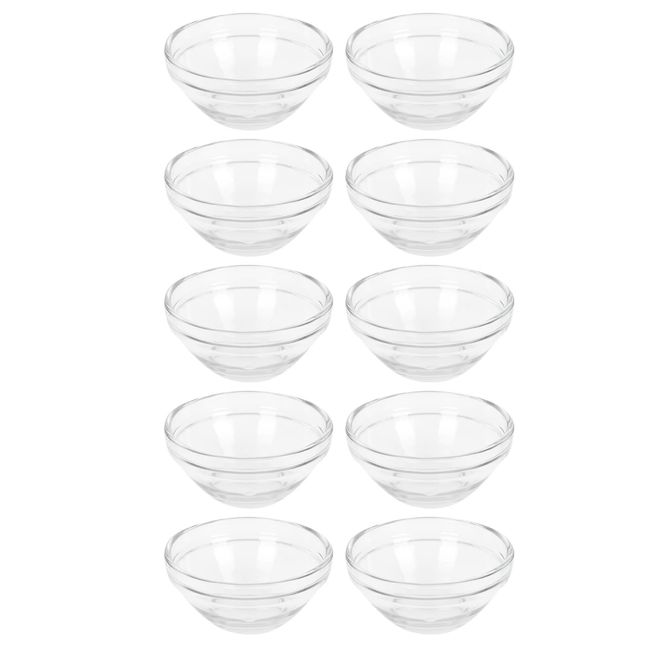 Facial Mask Bowl Mixing Bowl: 10pcs Glass Cosmetic Mix Bowl Making Accessory Facial Masks Mixing Bowl Clear Prep Measuring Bowl DIY Mix Bowl for Esthetician Home Salon