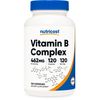 Nutricost Vitamin B Complex 460mg, 120 Capsules With Vitamin C - High Potency