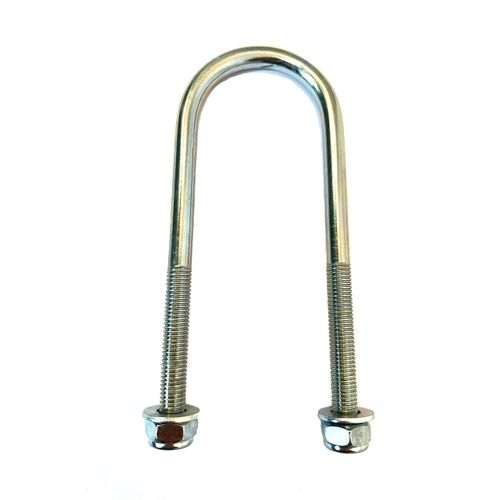 U Bolt Round M10 Thread 55mm Inner Width x 200mm Length with Hex Nuts and Washers (2)