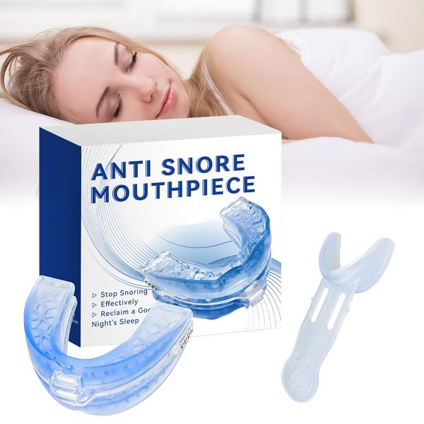 Anti Snoring Devices, Snoring Aids for Men and Women, Sleep Apnea Mouth Guard, Anti Snoring Mouthpiece, Adjustable Anti Snoring Device to Reduce Snoring and Assist Sleep, for All Mouth