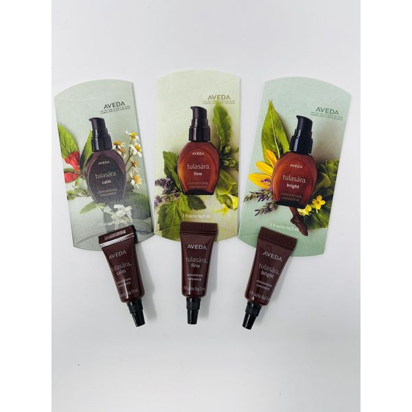 AVEDA Tulasara Calm, Firm & Bright Concentrate 0.1 oz/3ml X 3 Sample Size