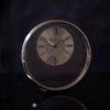 WM.Widdop. Round Silver Mantel Clock - W2937S