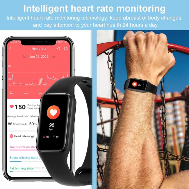 Blackview Smart Watch, Fitness Tracker with Heart India