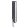 blomus 63262 Wall Hook, flip-Down LANCA, Black, rectangle,3.8 x 2 x 25.5 cm