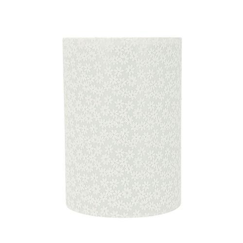 Aspen Creative 31127A Transitional Drum (Cylinder) Shaped Spider Construction Lamp Shade in White 8" wide (8" x 8" x 11")