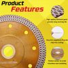 Solidure 115 mm Super Thin Diamond Tile Blade Diamond Cutting Disc for Granite Marble Ceramic Tiles