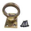 RopeServices UK 32mm Antique Decking Rope Eye Plate, Deck Post End Fixing Post Fitting
