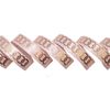 Morex Ribbon, Interlocking Chain Design, Blush, 5/8 inch by 25 Yards