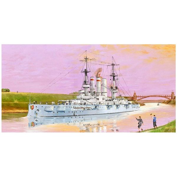 Trumpeter TRU05355 1/350 SMS Schleswig-Holstein,1908 Plastic Model kit, Various