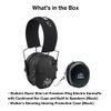 Walker's Razor Slim Let Freedom Ring Cushioned Electric Earmuffs Bundle