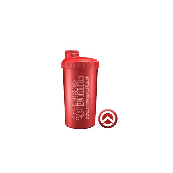 House of Nutrition Protein Shaker Bottle for Workout Supplements BPA Free with Filter and Closable Cap | Easy Clean Red - 700ml