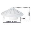 Adjustable 80-160mm Round Mechanical Airflow Vent with Pull Cord