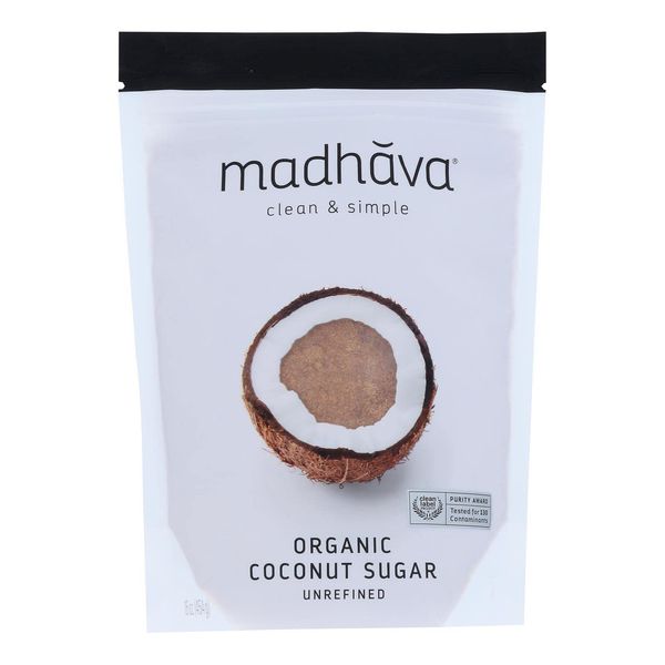 Madhava Honey Organic Blonde Coconut Sugar 16 oz. (Pack of 6) by Madhava Honey [Foods]