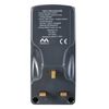 Masterplug Single Socket RCD Safety Adaptor, Black