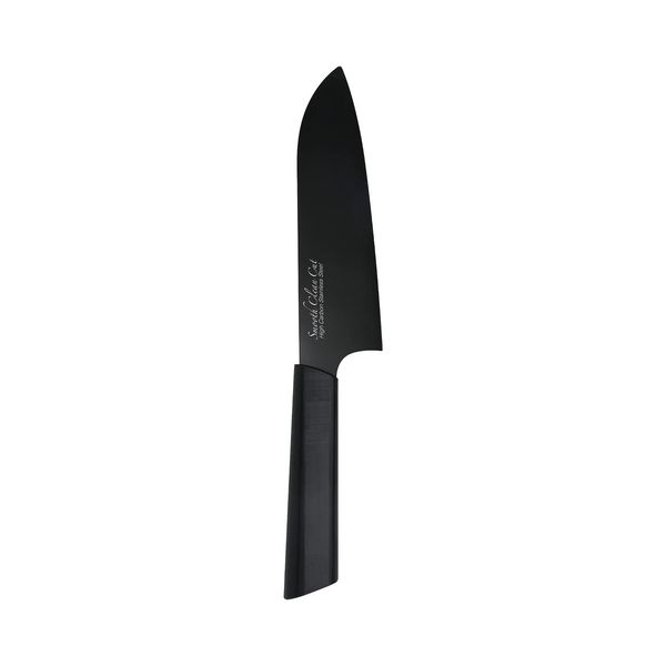 Pearl Metal F-2411 Santoku Knife, 6.5 inches (165 mm), Fluorine Treatment, Smooth Clean Cut