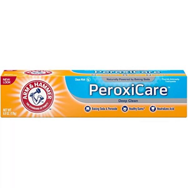 Arm & Hammer Peroxicare Toothpaste, Clean Mint Flavor 6.0oz (5-Pack)