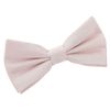 DQT Men Plain Shantung Wedding Bow Tie + Cummerbund - Blush Pink