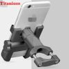Motorcycle Handlebar Phone Holder Stand Mount Bracket Non-slip 360° Rotation