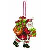 Dimensions 63764 Counted X Stitch-Santa with Bag, White