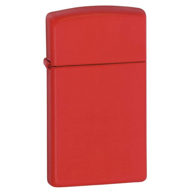 Zippo Slim Red Matte Pocket Lighter
