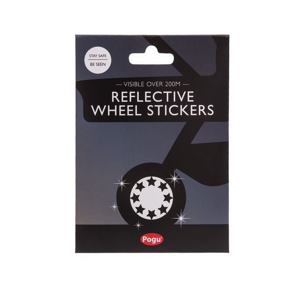 Pogu Reflective Pushchair Wheel Stickers, Star