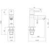 Modern Bathroom Pillar Sink Taps Basin Head Bath Tap Set Pair Twin Chrome
