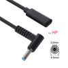 CY Type C USB-C Female Input to DC 4.5 * 3.0mm Cablet for Laptop