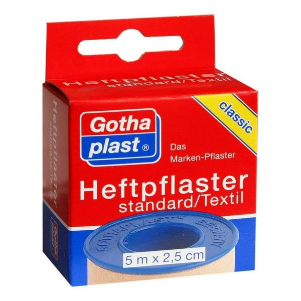Gothaplast heftpfl.. 2.5 cm x 5 m Euro 1 Plaster Pack Tabs