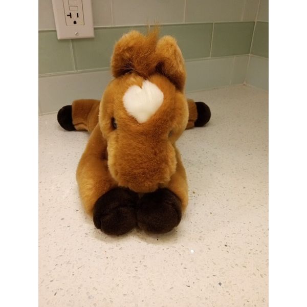 Aurora Flopsie Plushie Toy Horses-tan/White Horse 12”