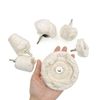 JZK 6 PCS Buffing Pads Set with 6mm Shaft, Buffing Wheel for Drill, Buffing Cloth Pads for Metal, Ceramic and Glass, polishing pad Wheel for car polishing