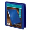 Office Depot® Brand EverBind View Binder with One-Touch EasyOpen Locking D-Ring, 1" Rings, Blue