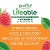 Lifeable Calcium Magnesium - Great Tasting Raspberry Flavor Gummy - 90 Count