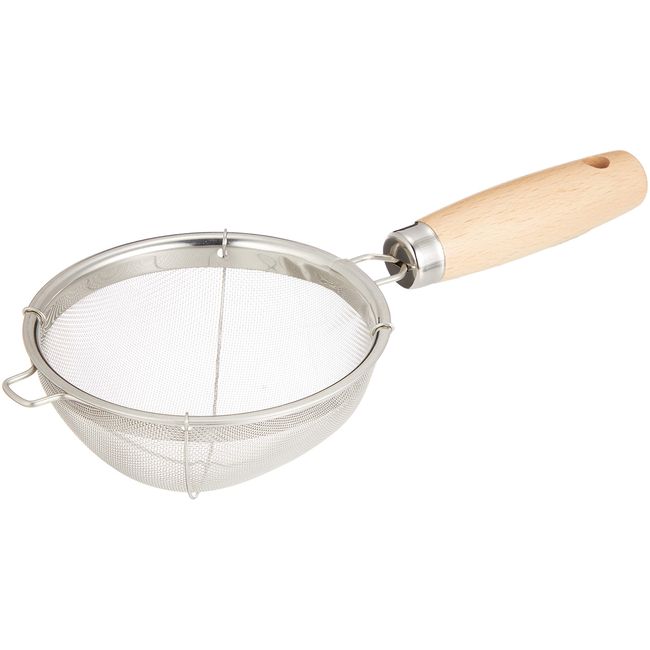 Endoshoji Professional Olive Ladle, Stainless Steel / Natural Wood, Made in Japan