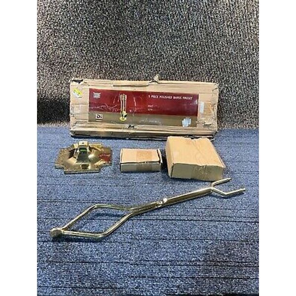 Dagan LLC Five Piece Fireplace Tool Polished Brass 2532 32" Height Durable Steel