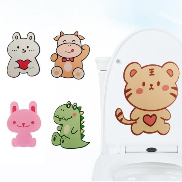 Cute Animal Closet Toilet Lid Deodorizer Sticker