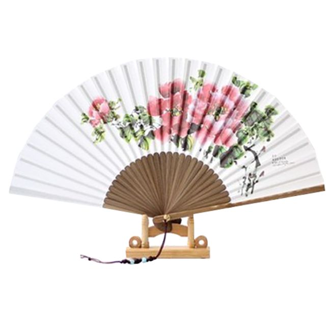 Korean folding fan (Bamboo fan) blossom 
