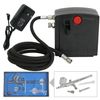 Mini Airbrush Compact Air Compressor Kit Set Hose Cake Tattoo Nail DIY Fun