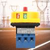 Rotary Cam 3-Pole 2-Position Load Circuit Breaker Switch - On-Off Power Selector (25A)
